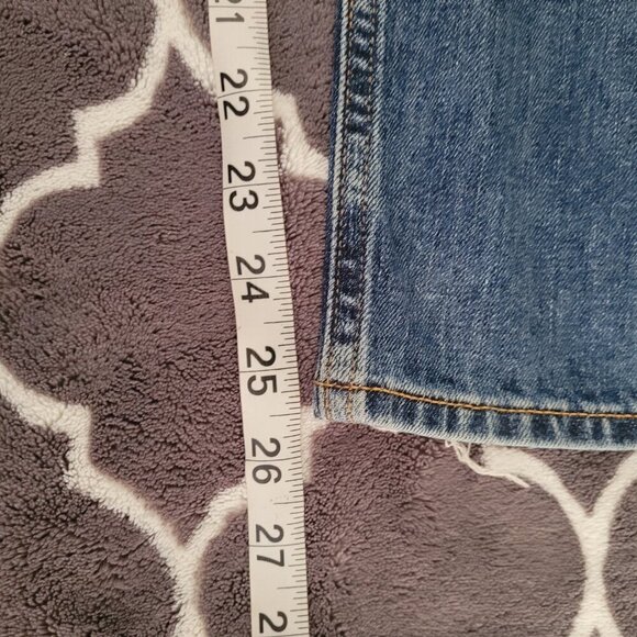 RAG & BONE Nina High Rise Ankle Flare Jeans Size 29 Blue Side Slit Stretchy Euc - Picture 8 of 10